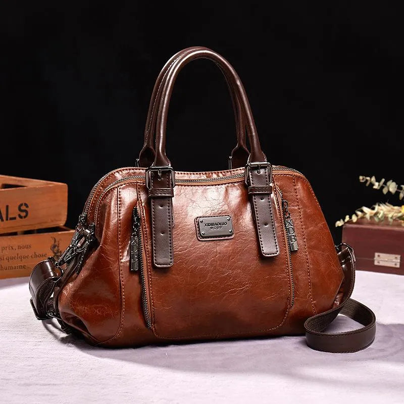 KATHERINE - LUXE STATEMENT LEATHER HANDBAG