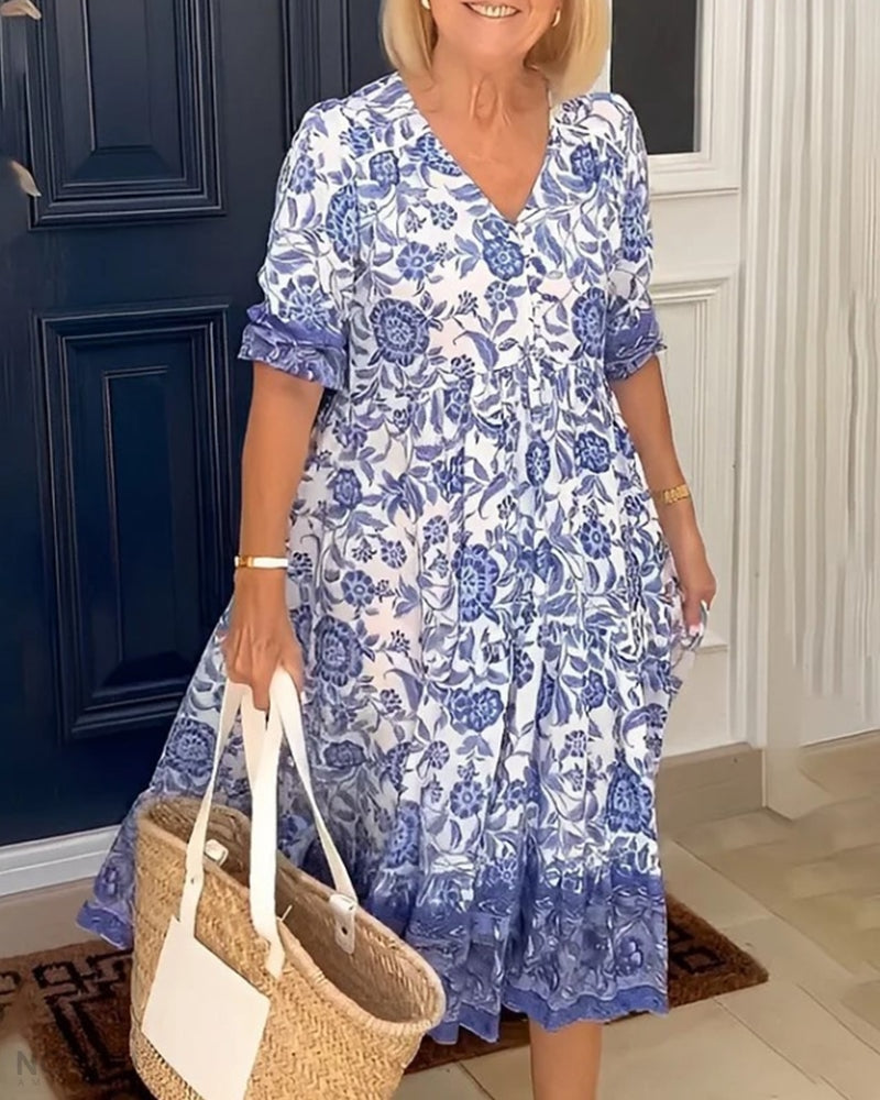 Eleanor | Floral Midi Dress