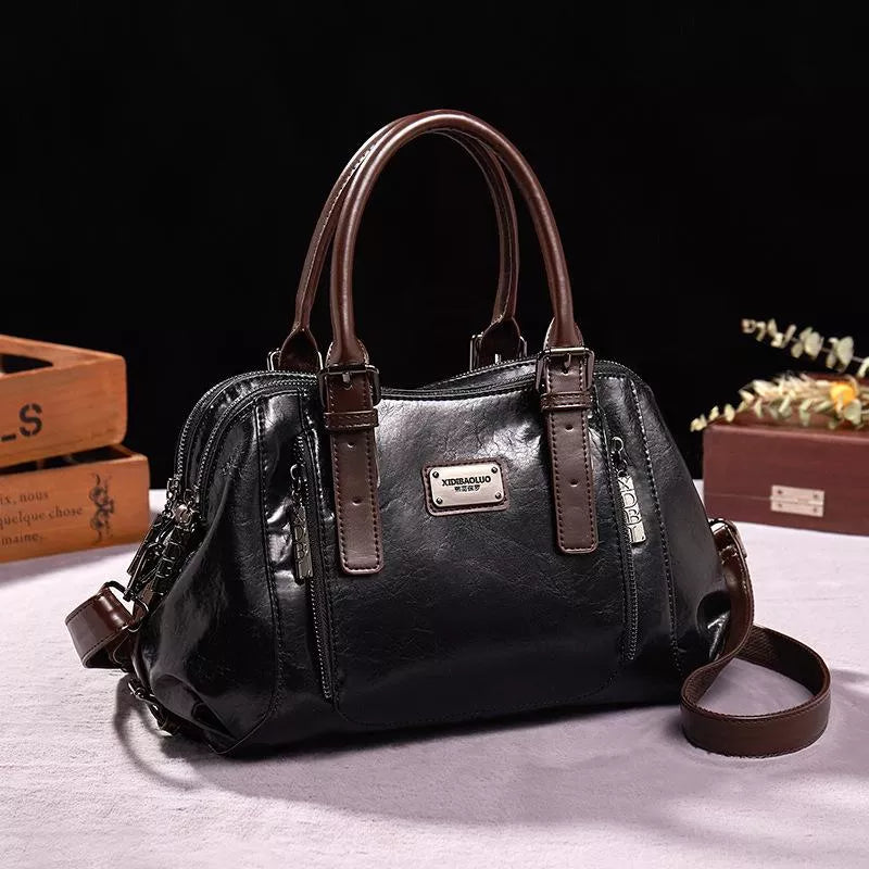 KATHERINE - LUXE STATEMENT LEATHER HANDBAG