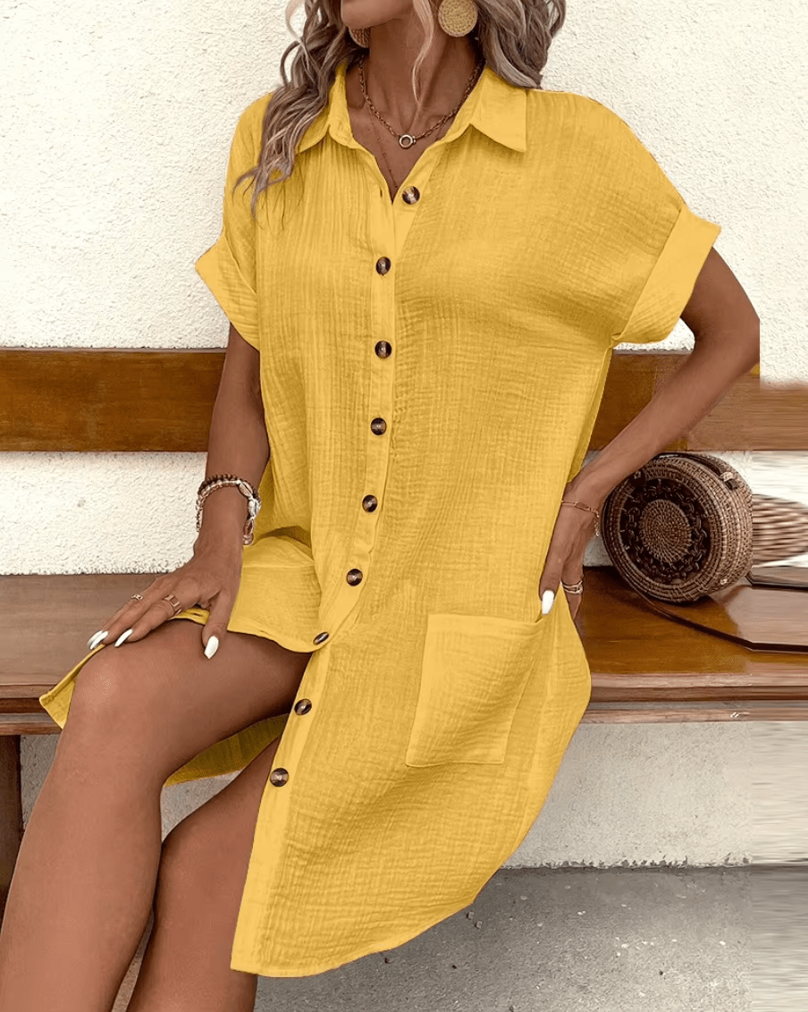 LUCETTE | BUTTON SHIRT DRESS