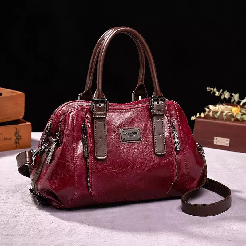 KATHERINE - LUXE STATEMENT LEATHER HANDBAG