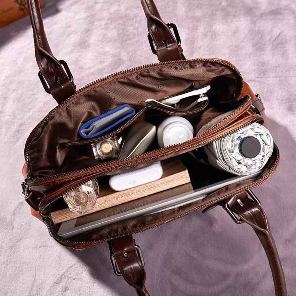 KATHERINE - LUXE STATEMENT LEATHER HANDBAG