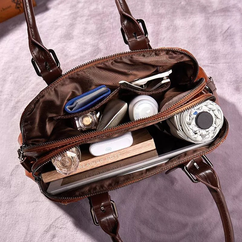 KATHERINE - LUXE STATEMENT LEATHER HANDBAG