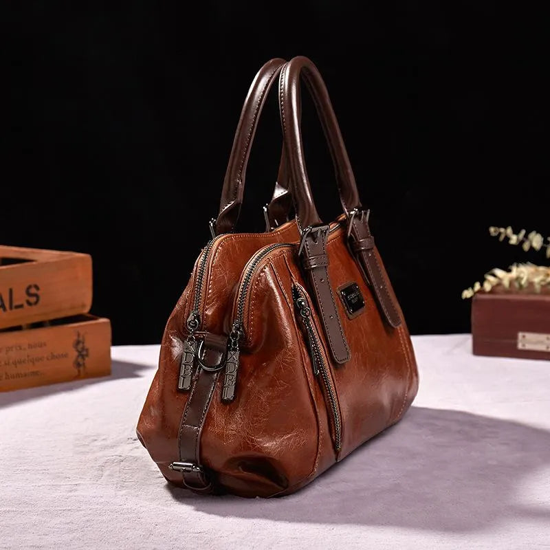 KATHERINE - LUXE STATEMENT LEATHER HANDBAG